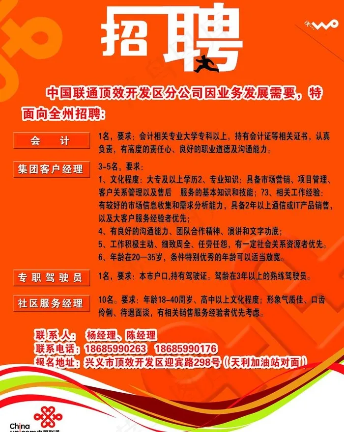 招聘图片psd模版下载