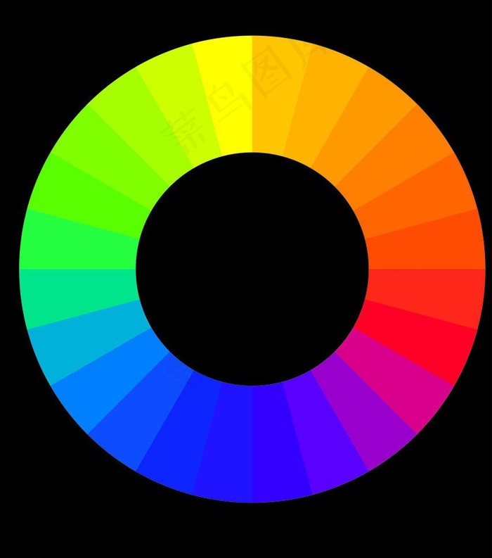 24色轮图片ai矢量模版下载