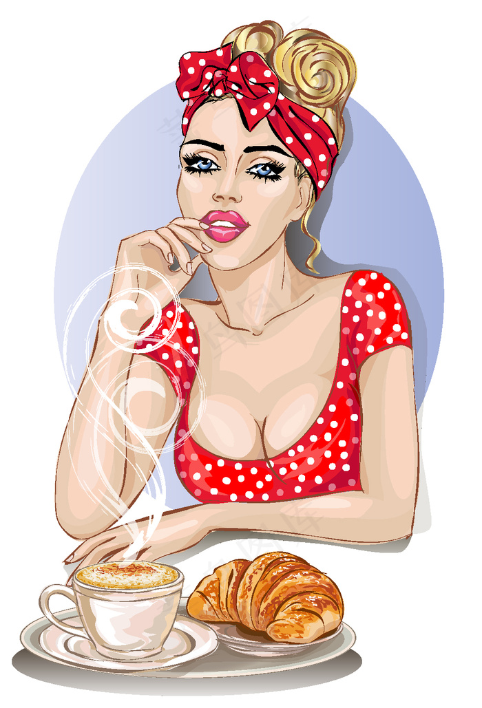 性感美女插画