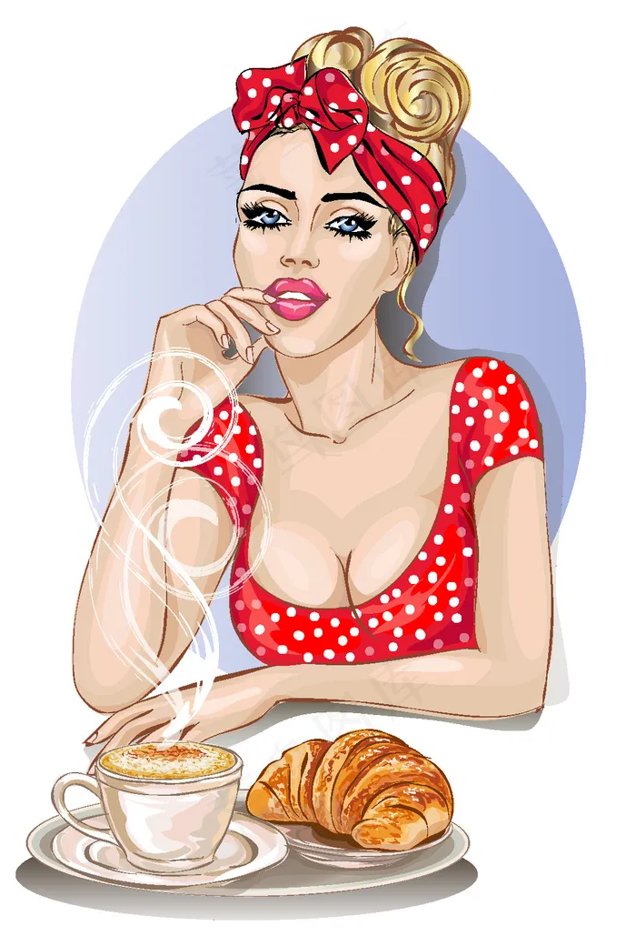 性感美女插画
