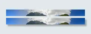 美丽海滩山峰美景风光图片