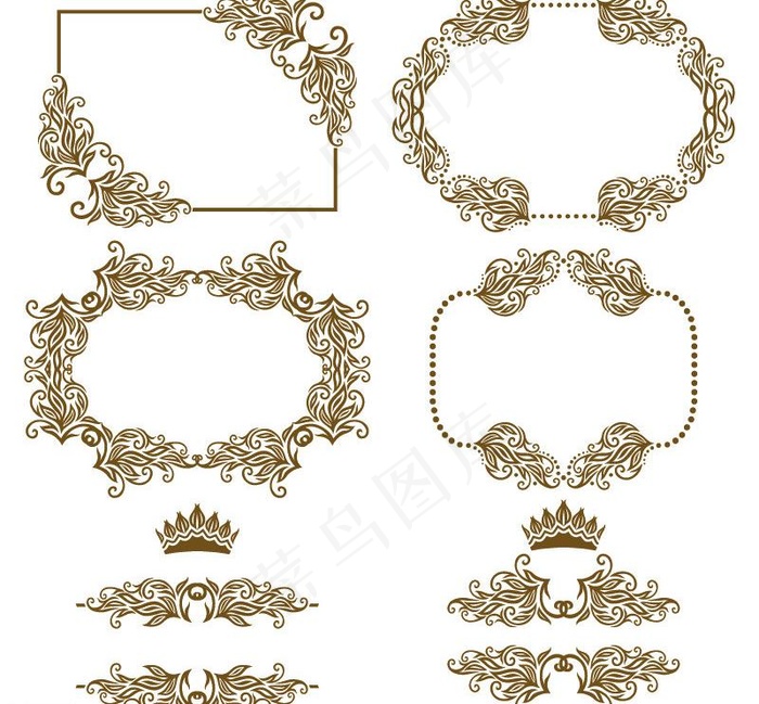 欧式花纹背景图片