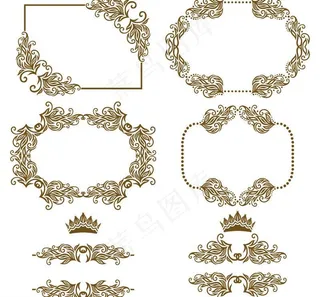 欧式花纹背景图片