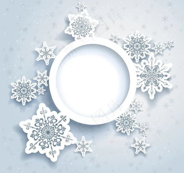 雪花图片eps,ai矢量模版下载