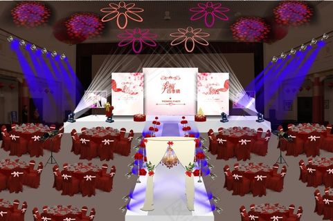 时尚婚礼效果图 时尚婚礼效果图