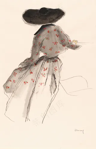 休闲连衣裙设计图