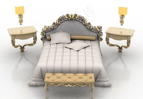 漂亮的欧式床图片