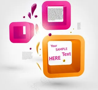 动感立体背景矢量素材二