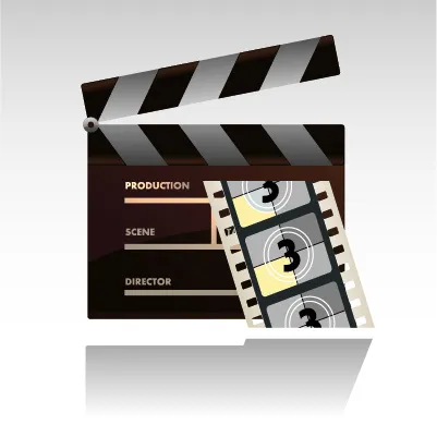 矢量电影胶片ai矢量模版下载