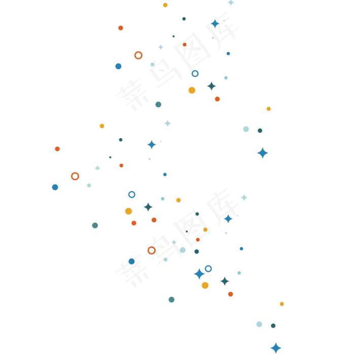 彩色创意圆球漂浮元素,免抠元素