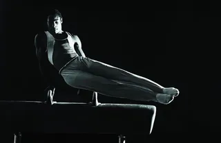 创意素材鞍马运动员图片