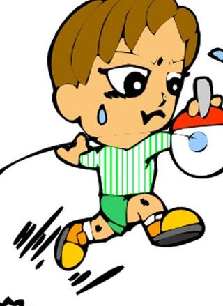 卡通乒乓球运动人物图片