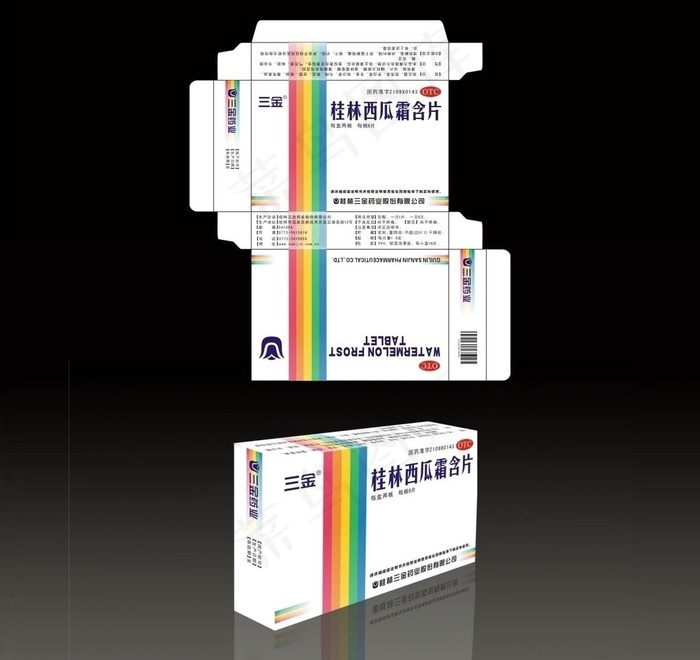 精美高档药品包装盒设计图片cdr矢量模版下载