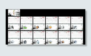 2012水墨画台历图片