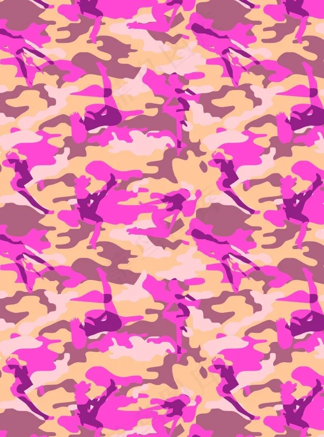 服装迷彩印花图案cdr矢量模版下载