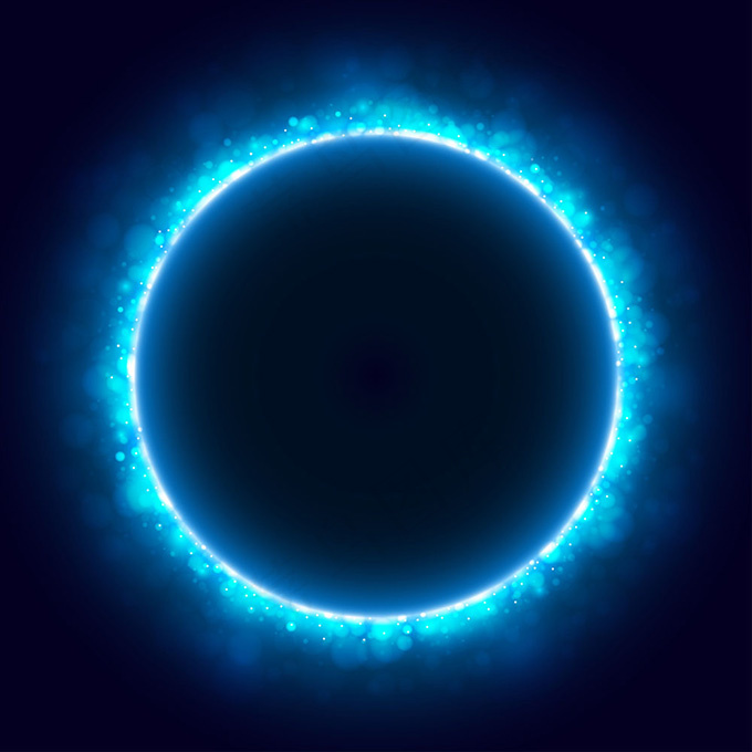 唯美星球光斑矢量素材