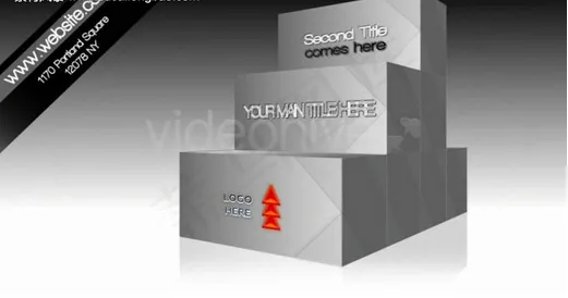 正方体照片展示AE模板