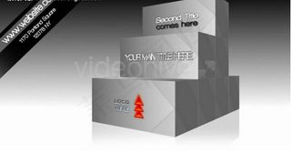 正方体照片展示AE模板