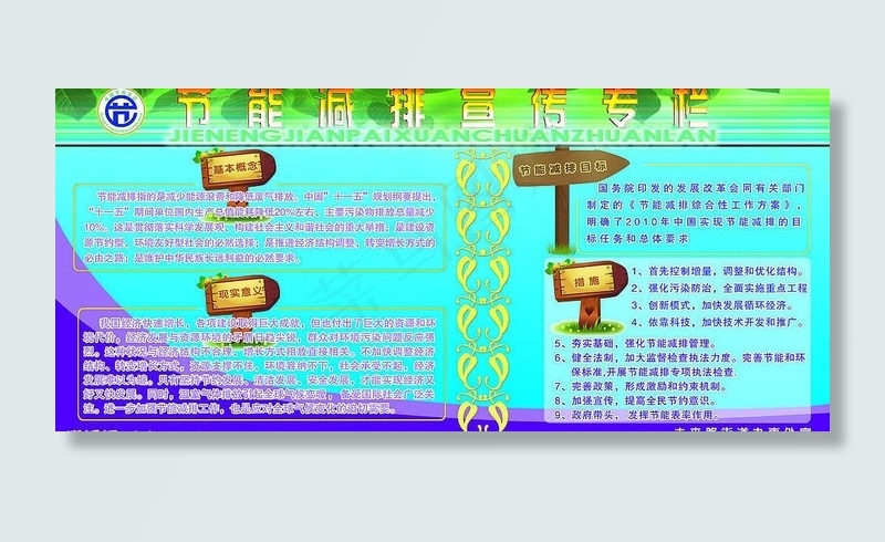 节能环保展板图片(6803X3402(DPI:72))psd模版下载
