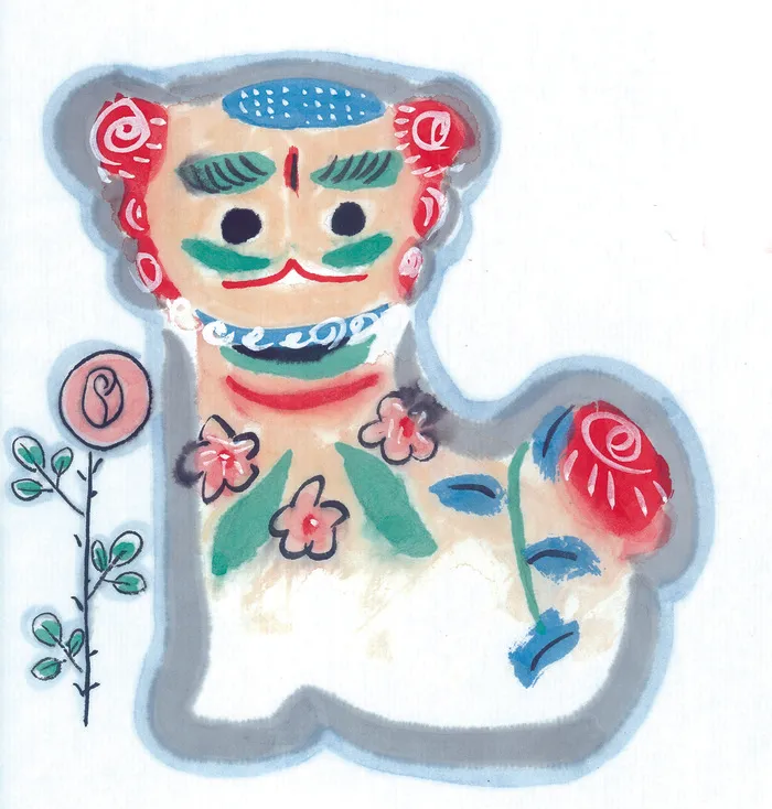 漫画小狗和花儿