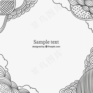手绘框架背景
