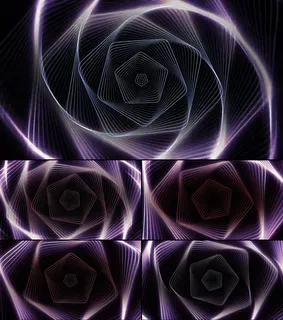 动感光效酒吧舞台夜场LED高清紫色...