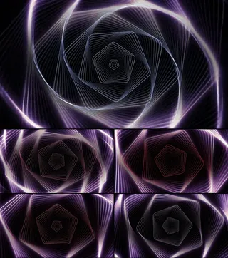 动感光效酒吧舞台夜场LED高清紫色...