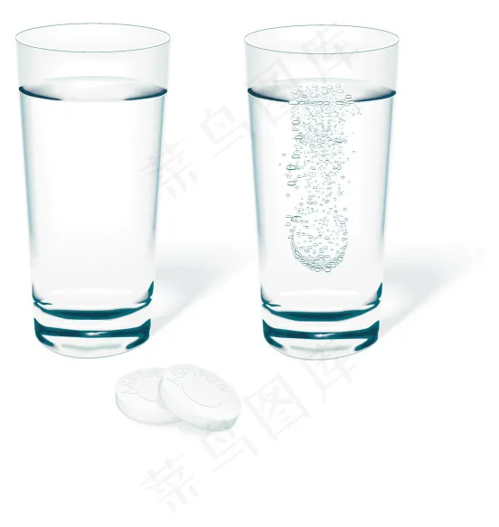 餐具红酒瓶水杯矢量素材图片