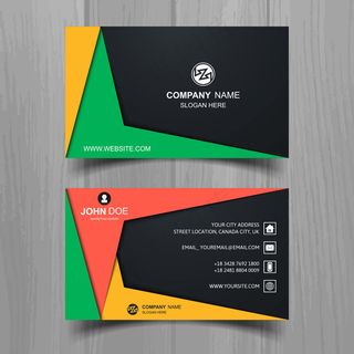 彩色几何名片
