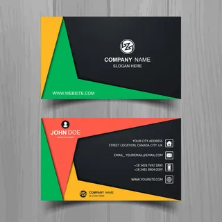 彩色几何名片