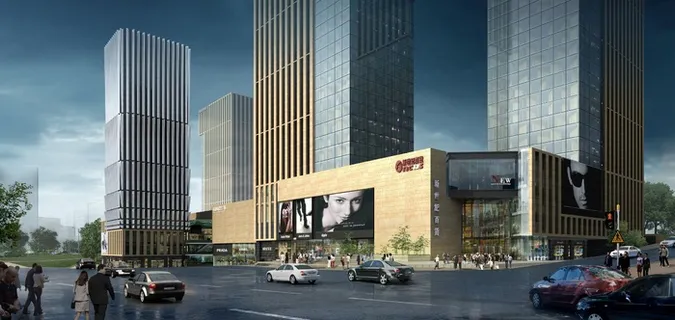 商业建筑效果图图片 商业建筑效果图图片