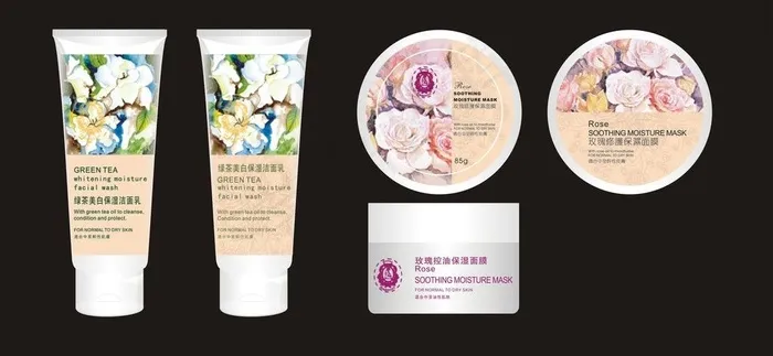 化妆品包装图片cdr矢量模版下载