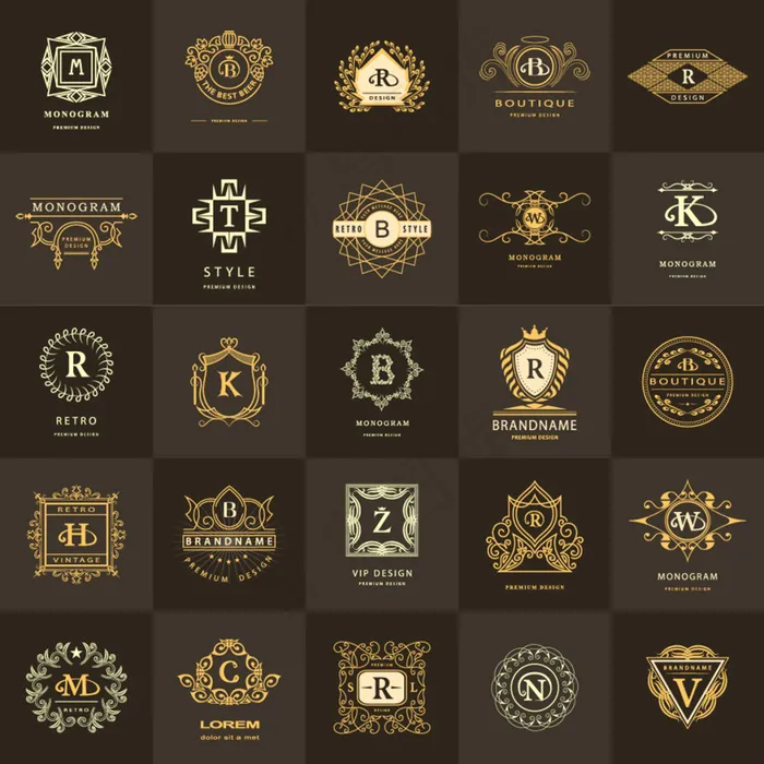 精美欧式字母花纹矢量素材eps,ai矢量模版下载