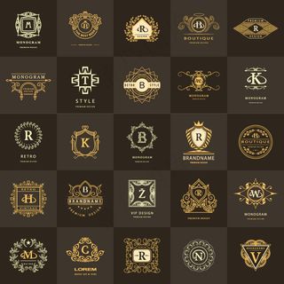 精美欧式字母花纹矢量素材