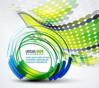 抽象的动感元素矢量素材二