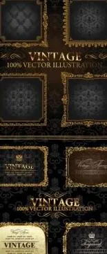 europeanstyle金框向量eps,ai矢量模版下载
