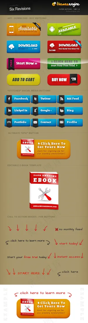 网页工具按钮设计PSD分层素