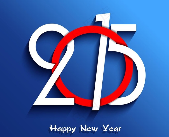 2015新年海报 字体设计eps,ai矢量模版下载
