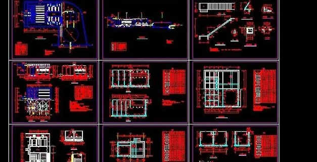 水厂房净水水利设计施工图