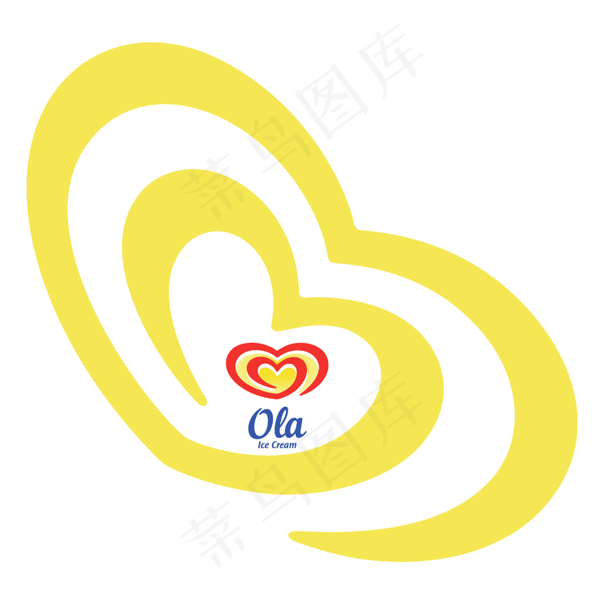 Ola冰淇淋eps,ai矢量模版下载