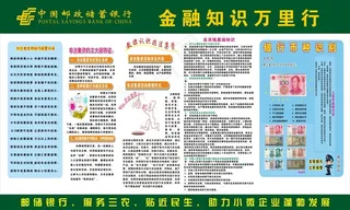 邮储银行宣传栏