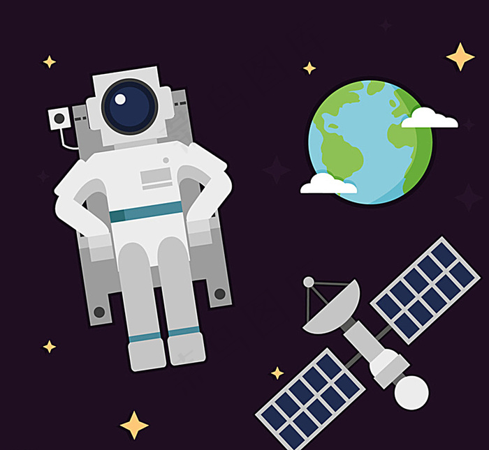 太空中的宇航员图片