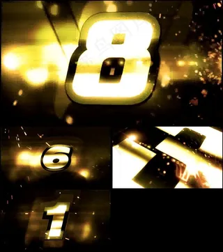 震撼金色倒计时视频素材