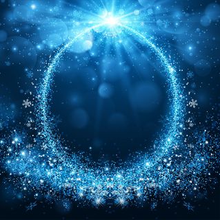 蓝色雪花背景