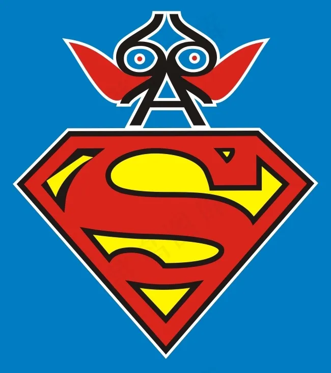 超人标志cdr矢量模版下载