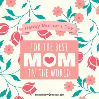 用一个可爱的文字为母亲节华丽的背景