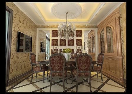 欧式餐厅效果图图片
