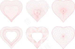 各种心形花纹