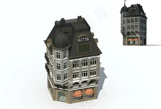 欧式建筑max map图片