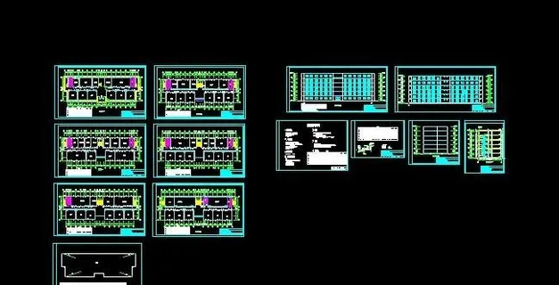 六层中学教学楼建筑设计施工图